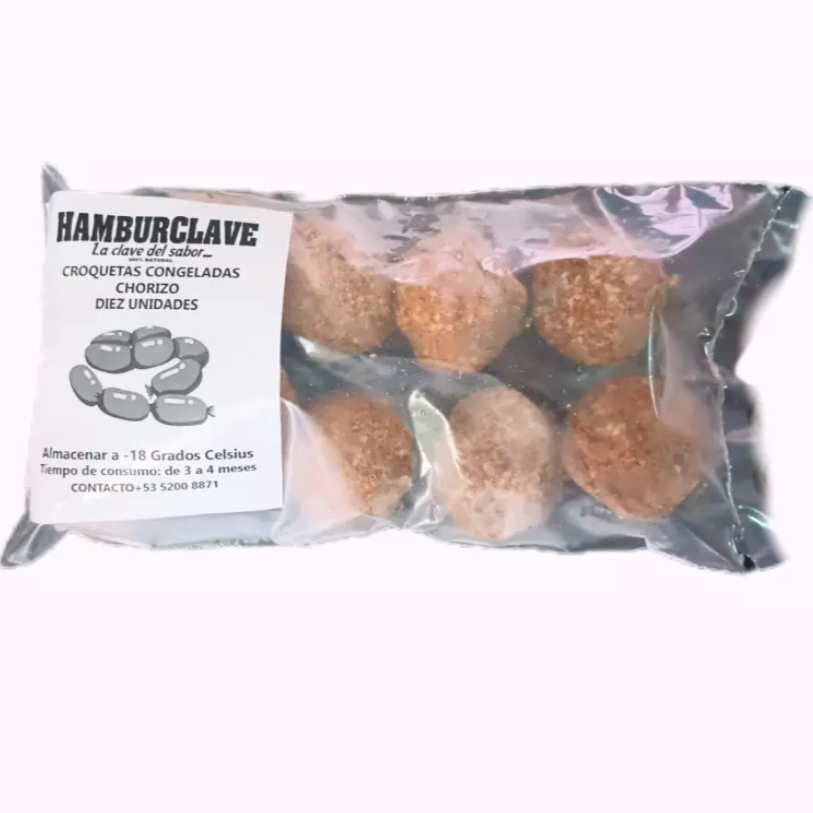 Croquetas de chorizo 10ud Hamburclave