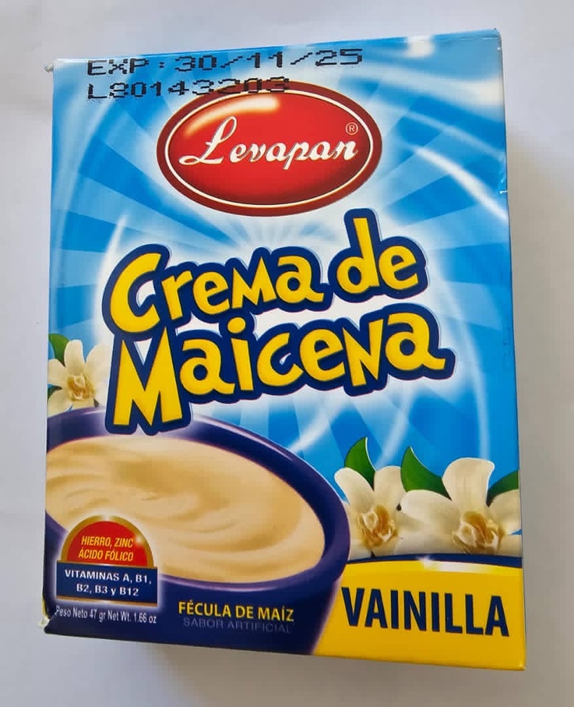 Crema de maicena 47g/vainilla