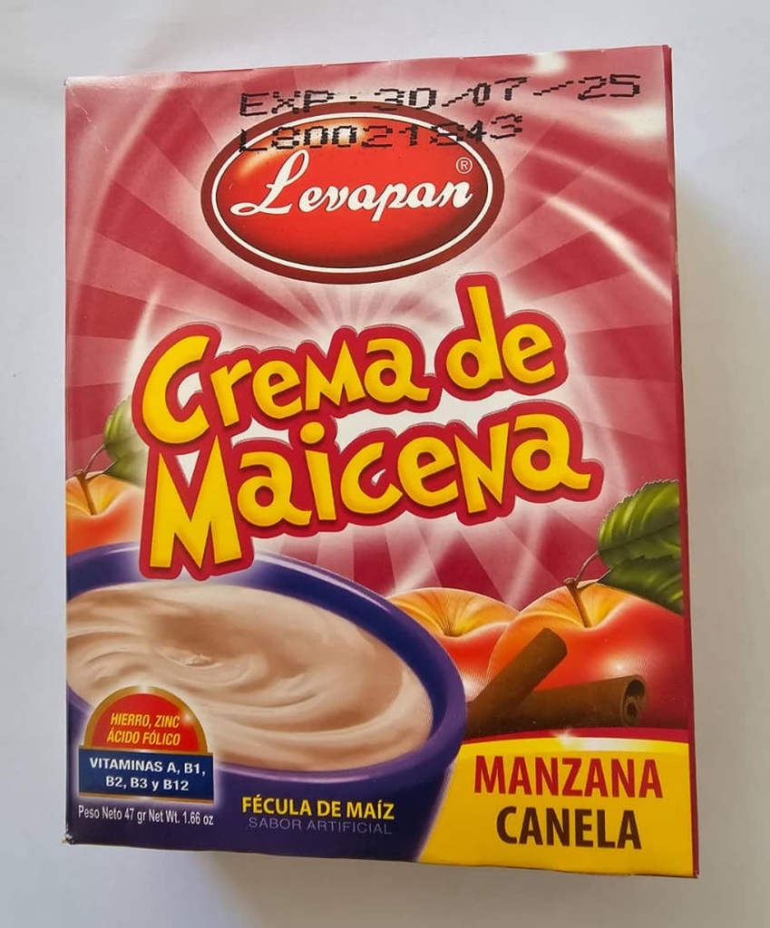 Crema de maicena 47g/manzana-canela