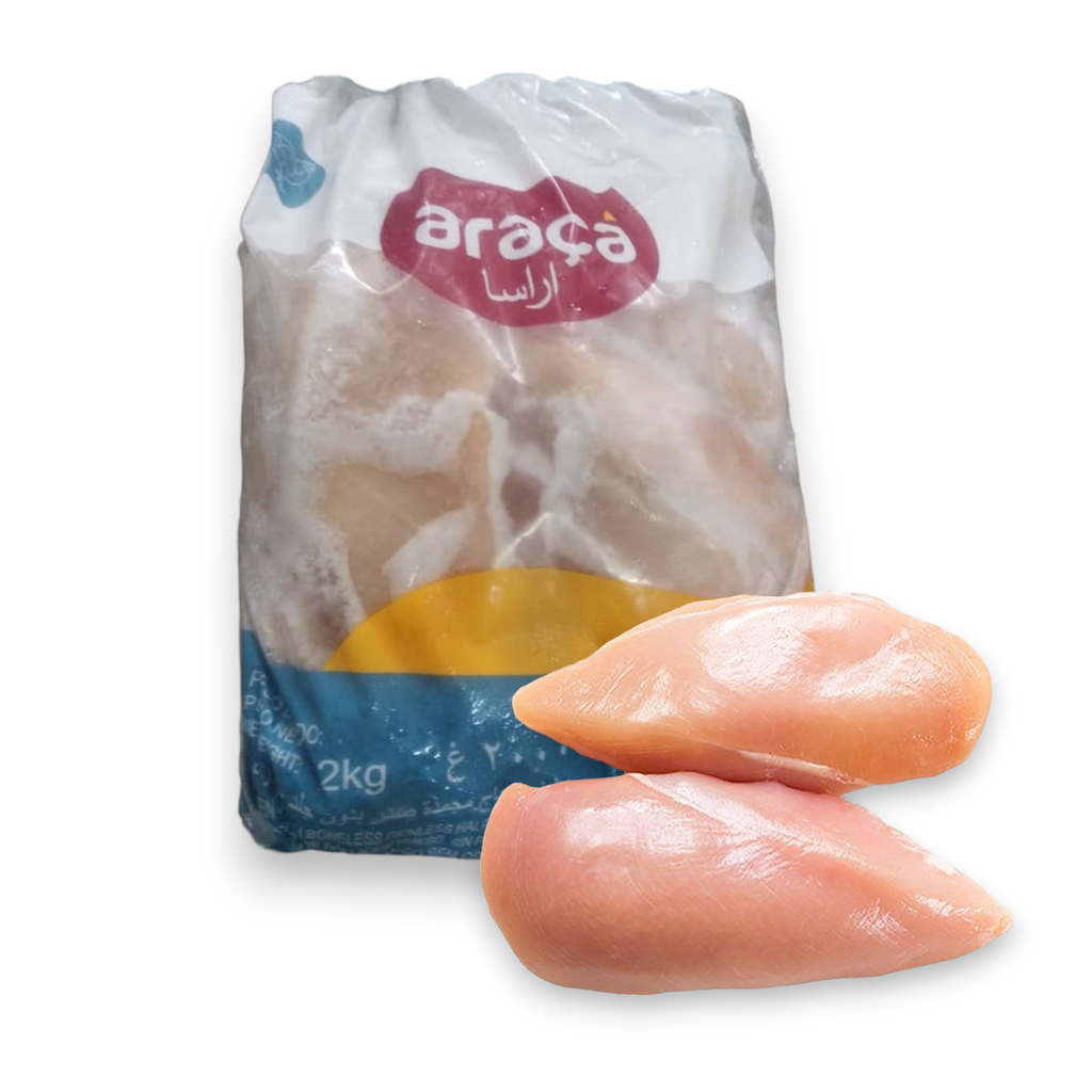 Pechuga de Pollo sin hueso y sin piel (2 Kg / 4.4 Lb) Araca