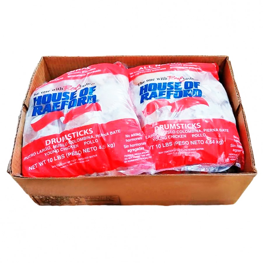 Caja de muslos de pollo (40 lb / 18.14 kg) House of Raefords