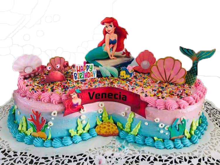 Cake de cumpleaños de Ariel