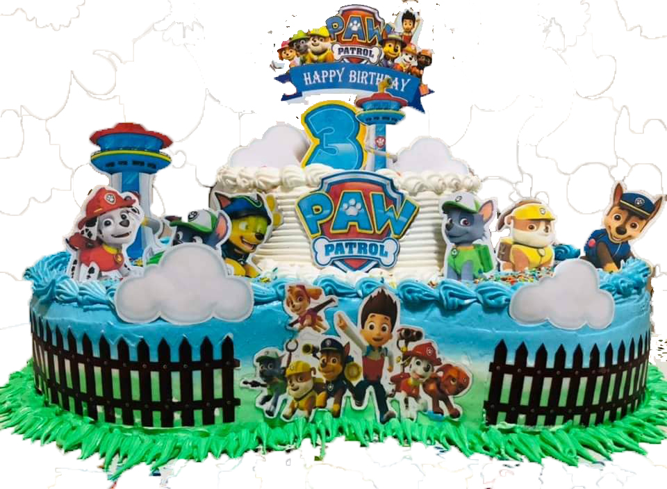 Cake de cumpleaños de Paw Patrol 2ps