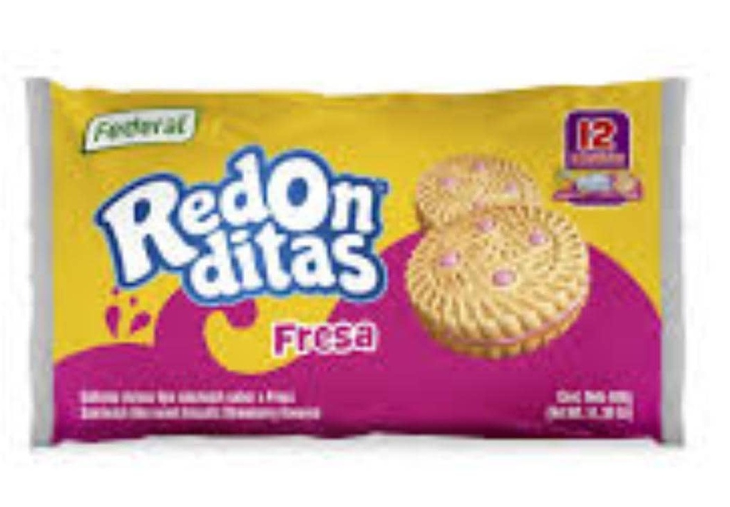 Galletas Redonditas pack 12 fresa