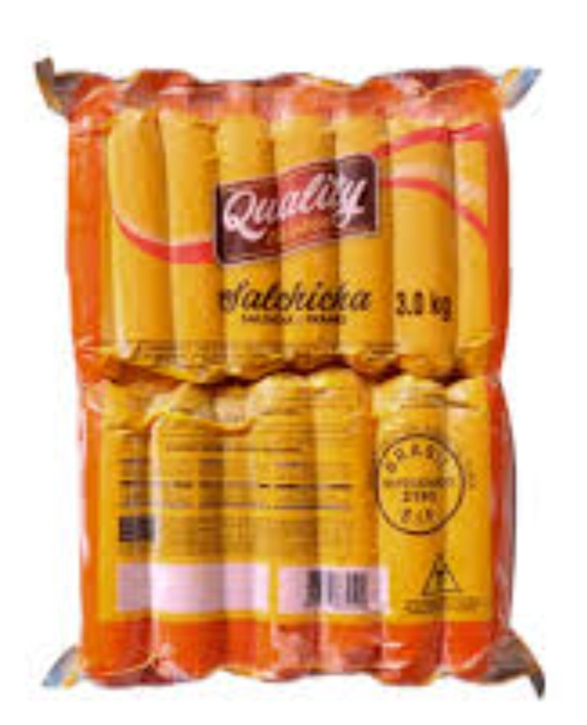 Paquete de salchicha 3kg (60u)