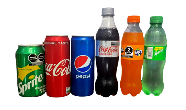 Caja de refresco importado marca variada