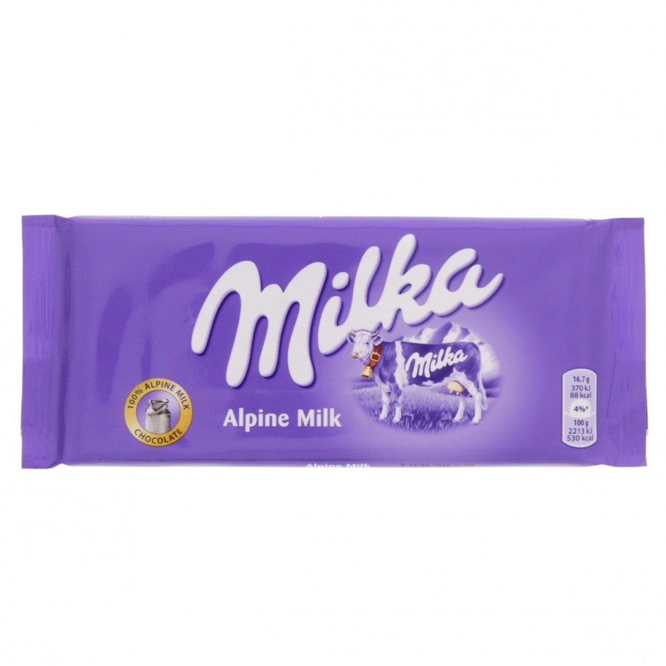 Tableta de chocolate Milka Milk 100g