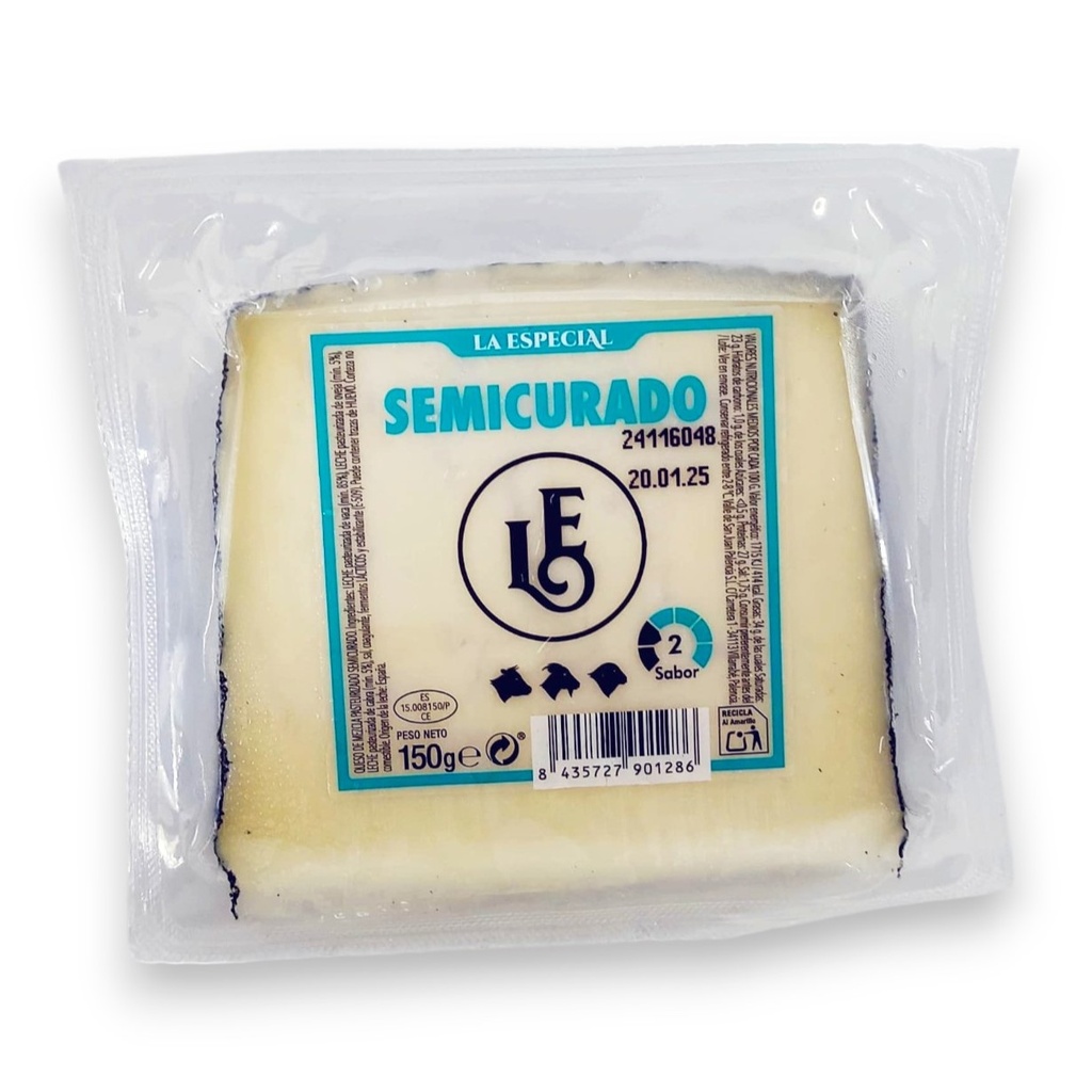 Queso semicurado mezcla LE 150 gr