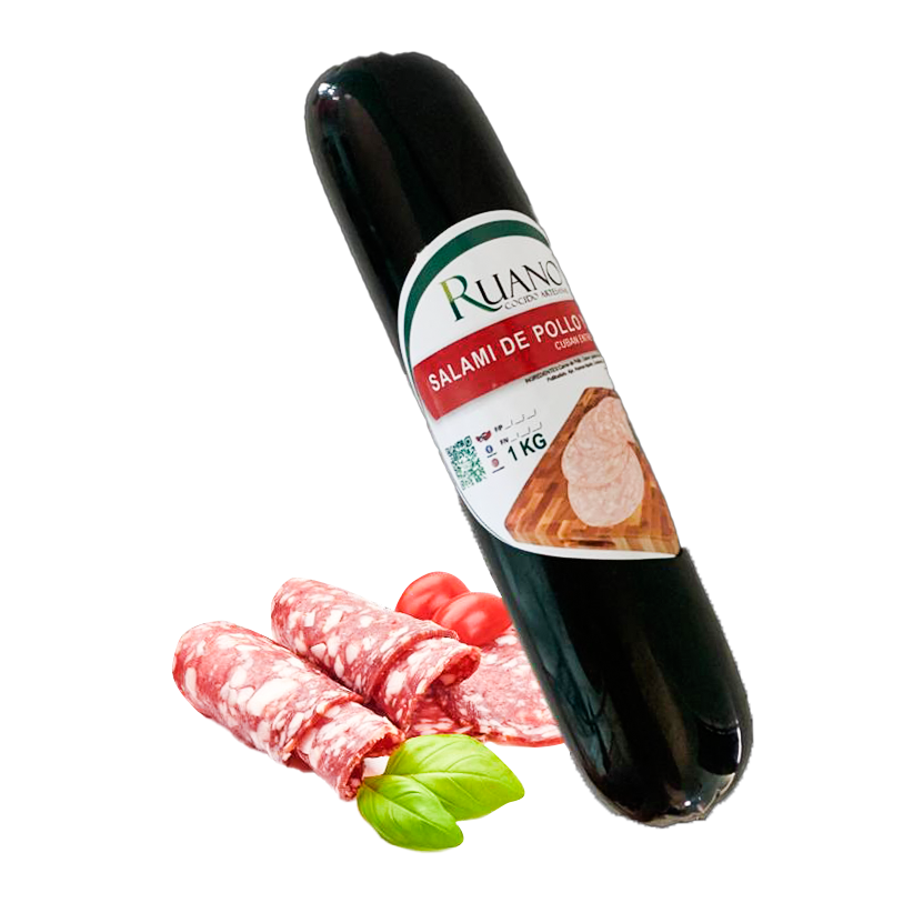 Salami de pollo y cerdo (1Kg / 2.2Lb) Ruano