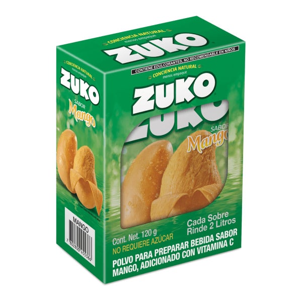 Refresco Instantáneo Zuko Mango (caja de 8 sobres de 2L)