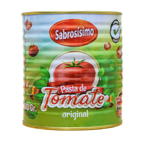 Pasta de tomate (800g) doble concentrado condimentado Sabrosísimo