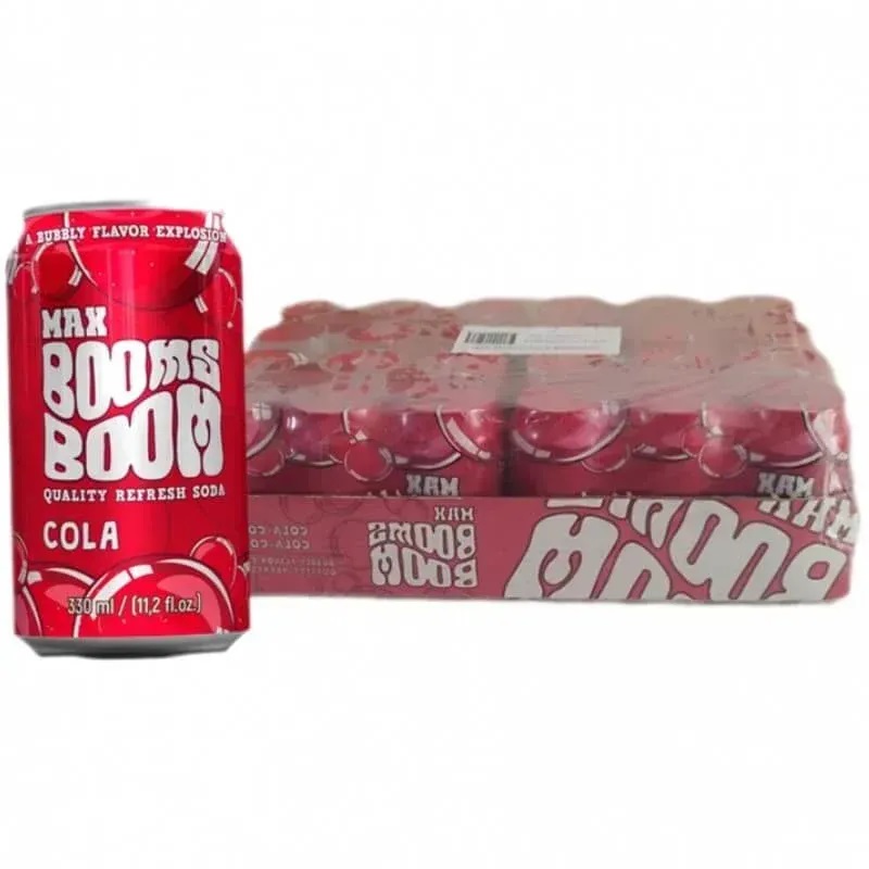 Caja de Refresco Cola  (24ud*330ml) Max Booms Boom