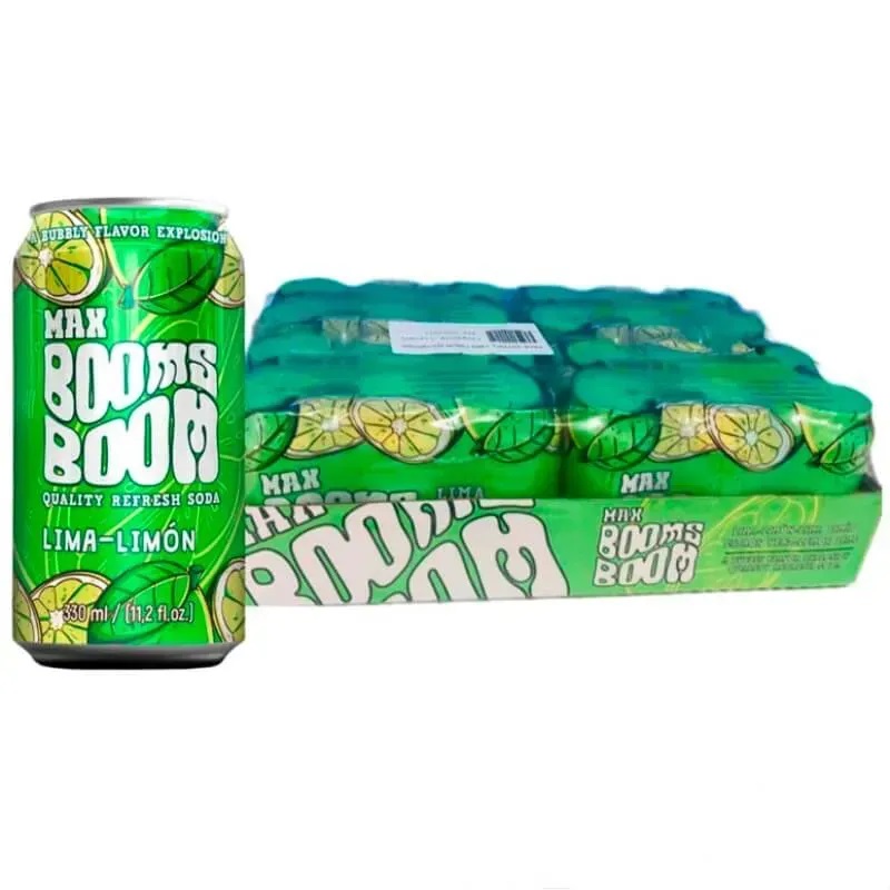 Caja de Refresco Limón (24ud*330ml) Max Booms Boom