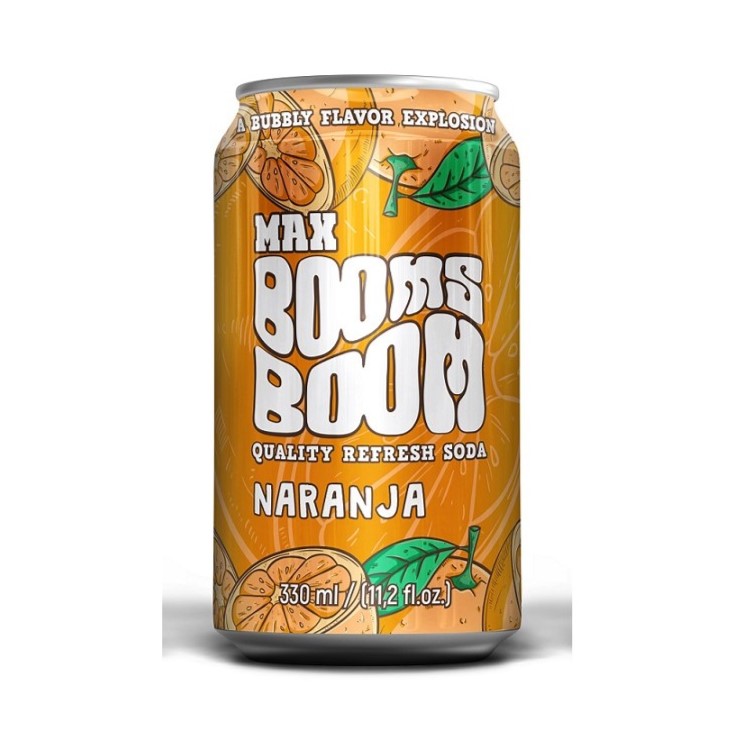 Refresco Naranja Max Booms Boom (lata 330ml)