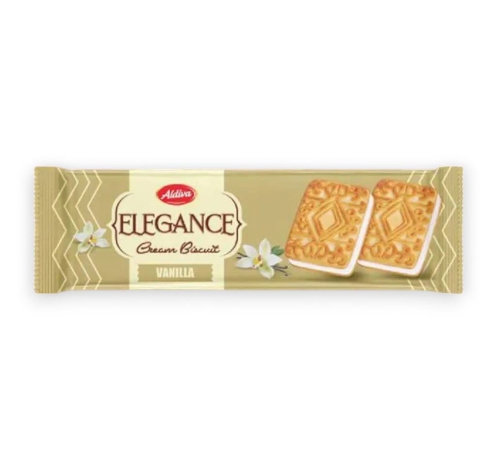 Galletas con crema de vainilla 60g Aldiva Elegance