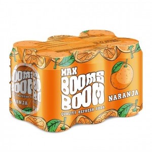 Refresco de Naranja lata 33 cl (pack de 6u) Max Booms Boom