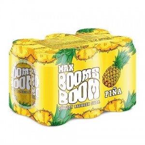 Refresco de Piña lata 33 cl (pack de 6u) Max Booms Boom