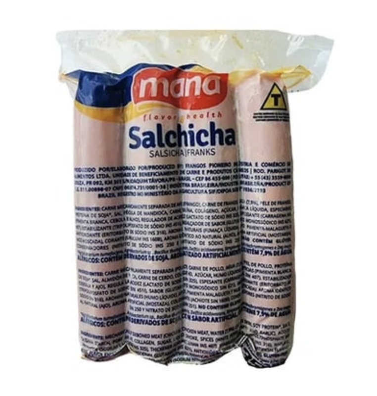 Salchichas de pollo Maná, 350 g