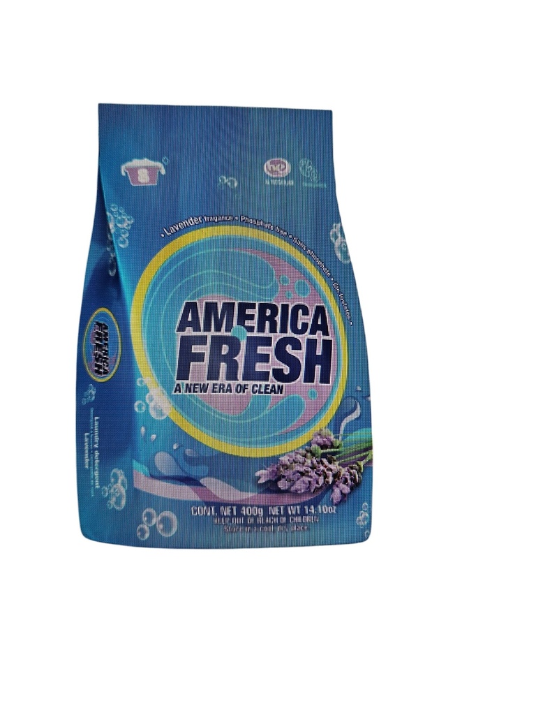 Detergente en polvo america fresh (400 g / 14.10 oz)