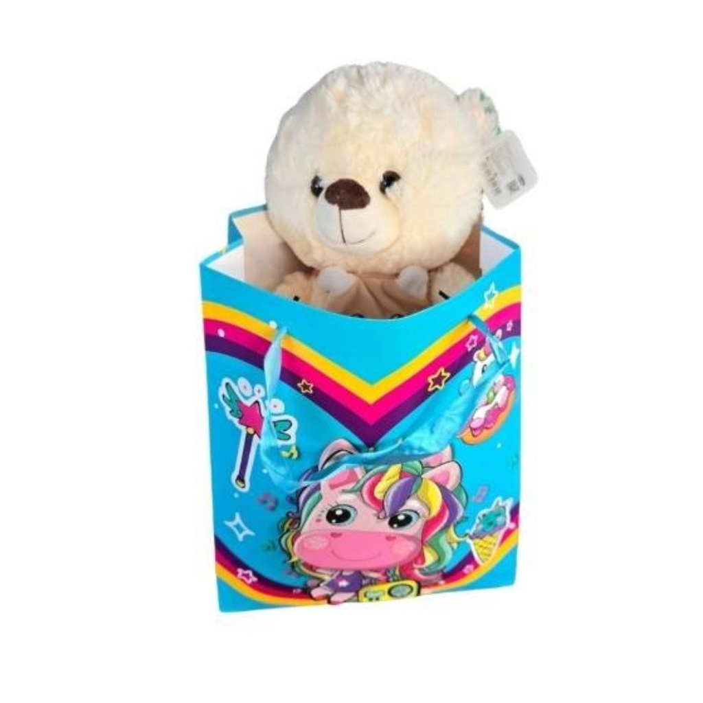 Oso de Peluche Grande en Bolsa Decorativa