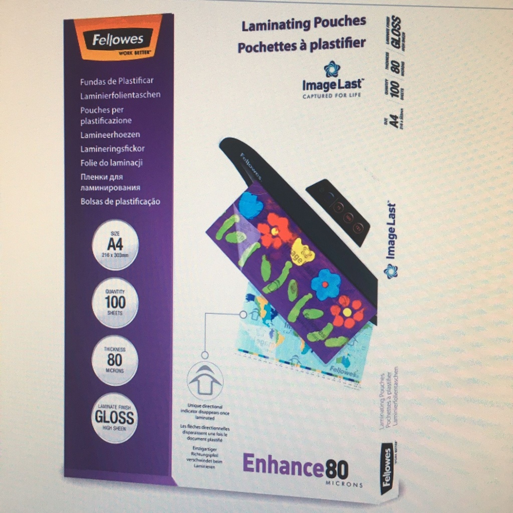Paquete de micas Fellowes 80 Micrones