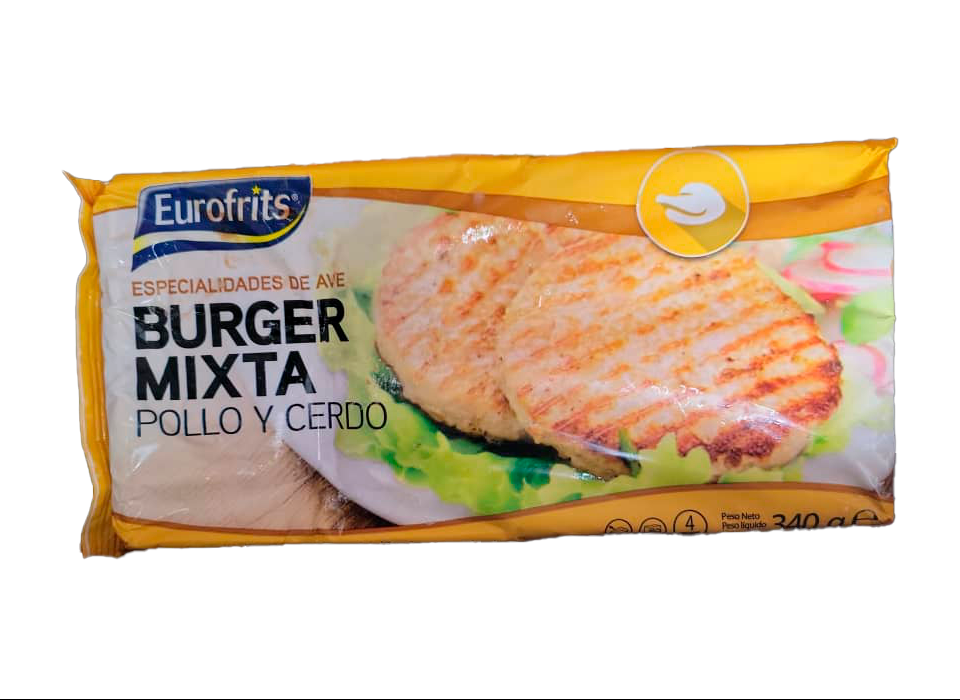 Hamburguesa Mixta de pollo y cerdo (340 g)