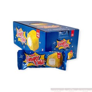 Panquesito Finger Cake Vainilla relleno con crema 25 g (caja 24 u)