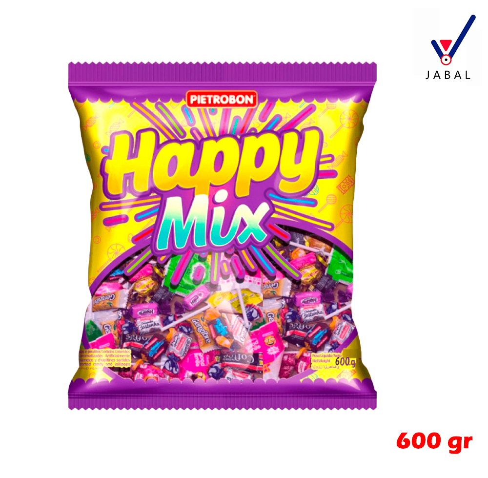Caramelos Surtidos Happy Mix + chupas y paletas (600g)