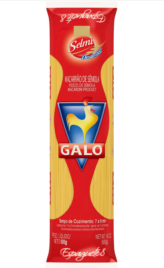 Pasta Spaguetti Galo 500 Gr