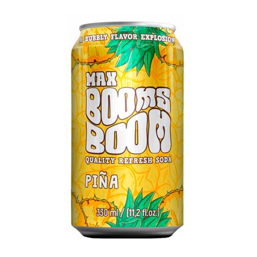 Refresco Piña Max Booms 330ml (Caja 24 ud)
