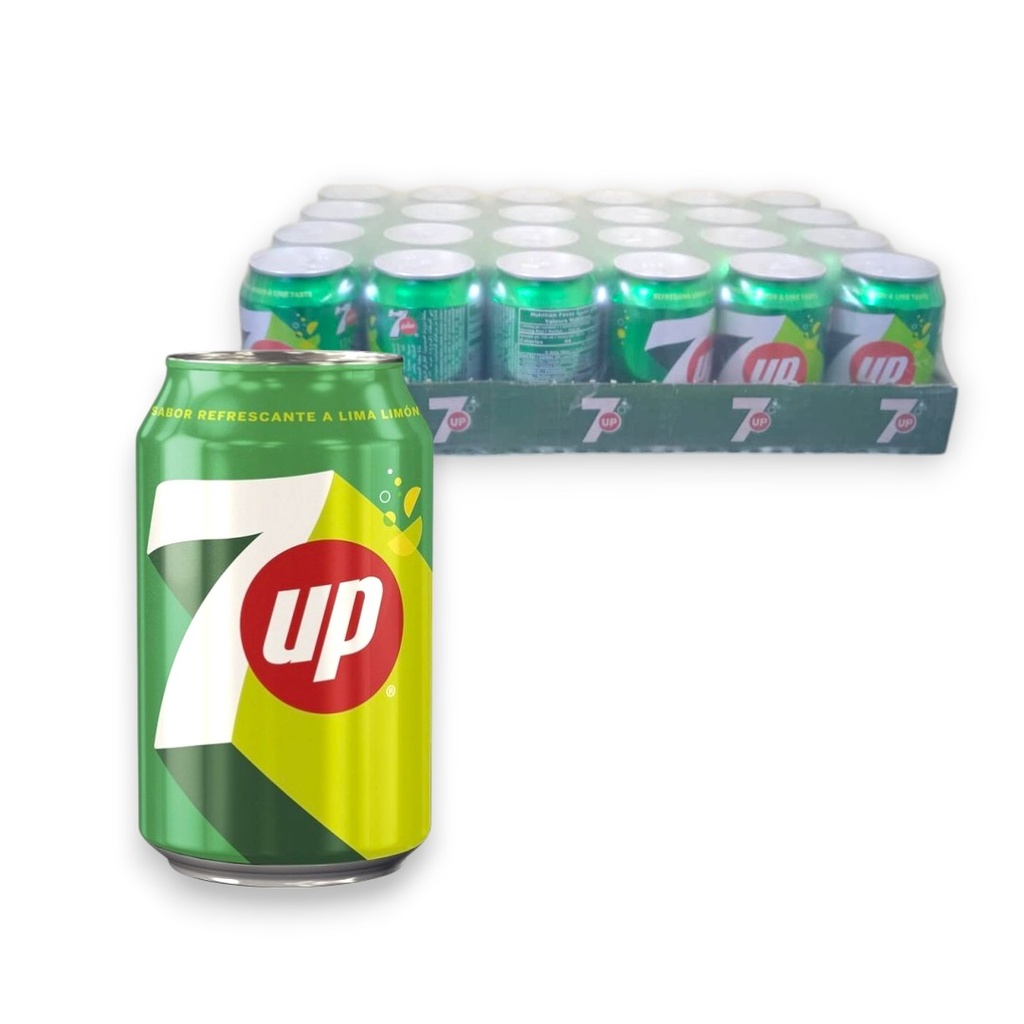 Caja de Refresco 7Up limón (24 x 300 ml)