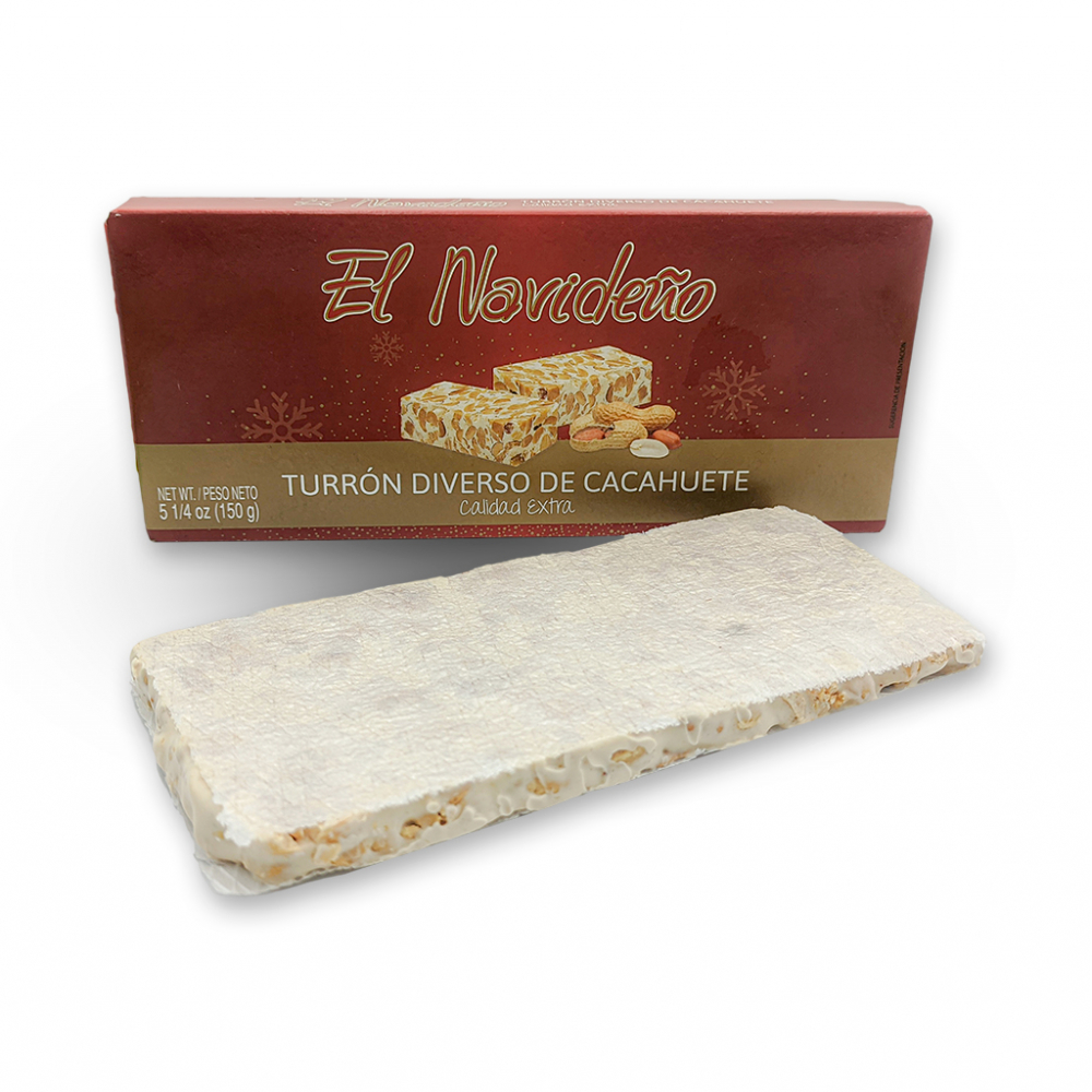 Turrón diverso de cacahuete El Navideño (150 g)