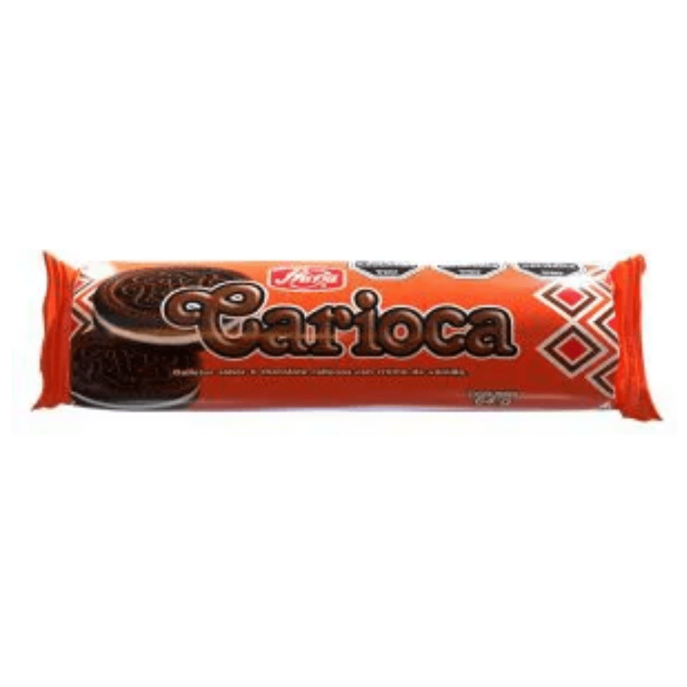 Galletas de chocolate con crema y vainilla 64g Carioca