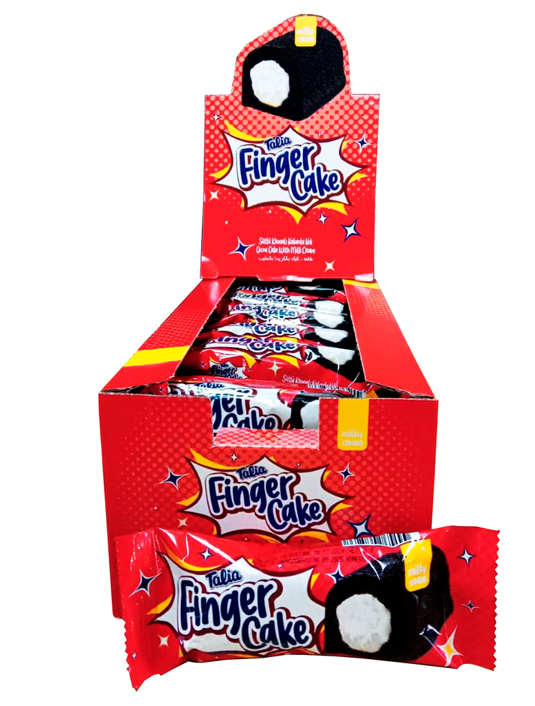 Pastelito Finger Cake Chocolate relleno con Crema 25 g (Caja 24)