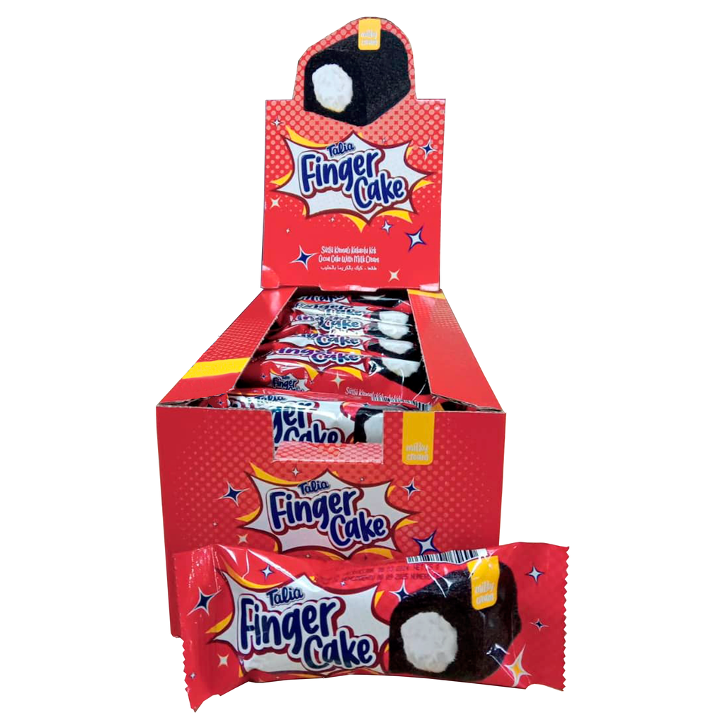 Pastelito Finger Cake Chocolate relleno con Crema 25 g