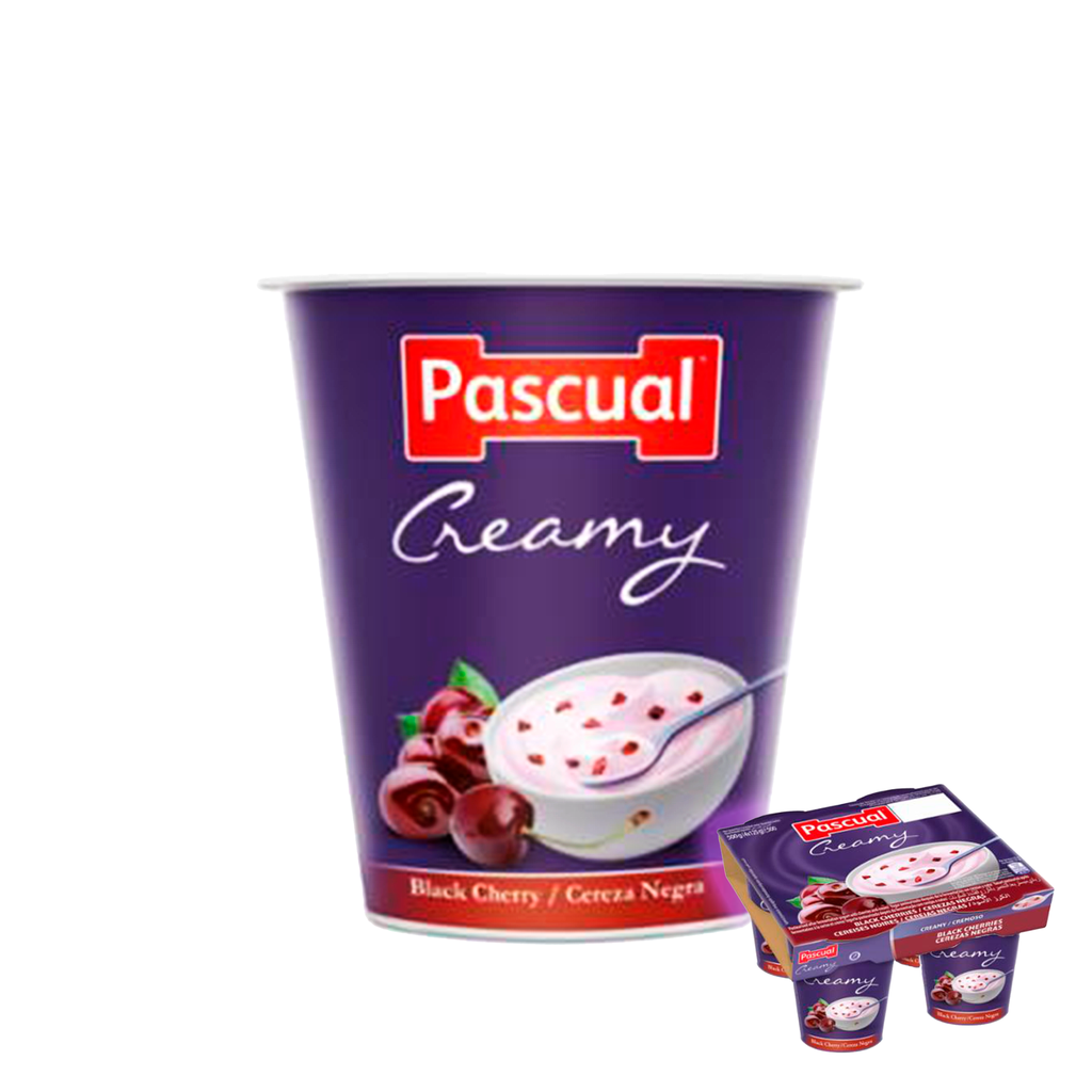 Yogurt Pascual Crema sabor Cereza (pack 4x125 gr)