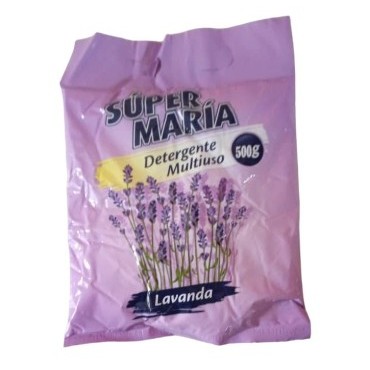 Detergente en polvo lavanda 500g Súper María