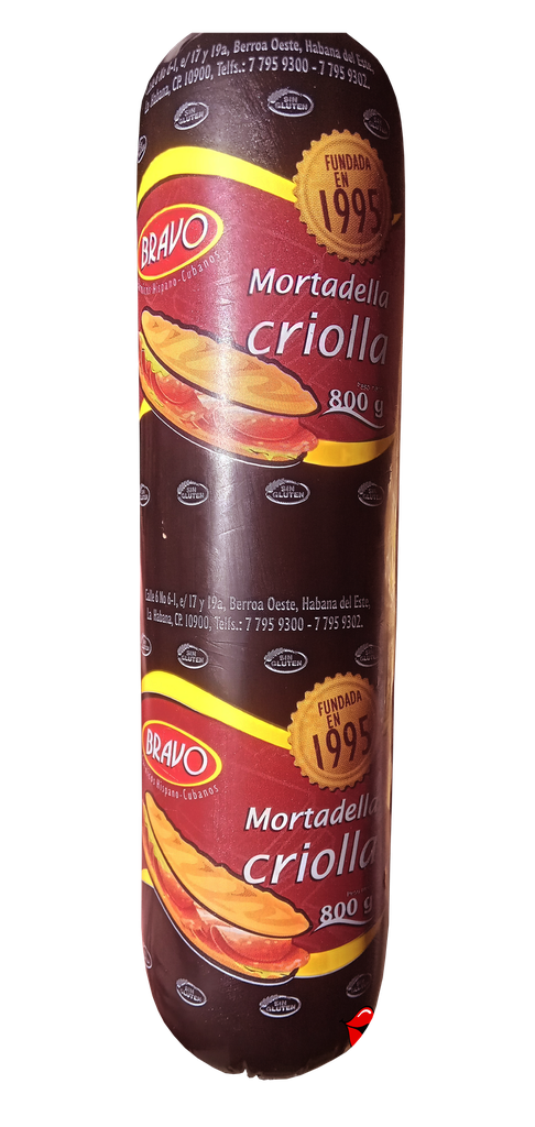 Mortadella Criolla Bravo 800 Gr