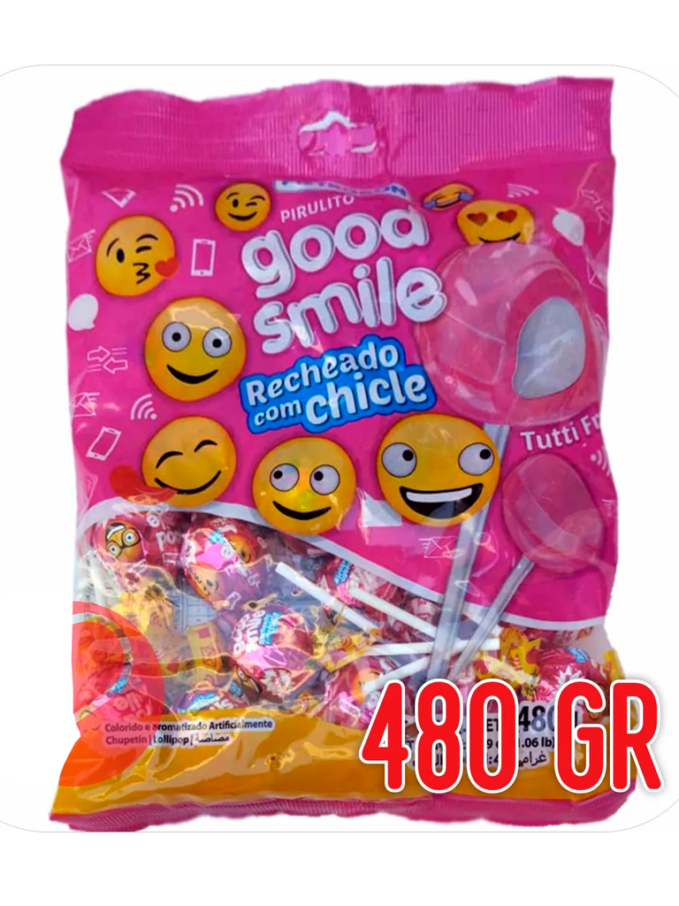 Chupa Chupas Good Smile con Chicle (480g)
