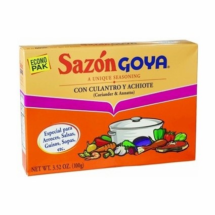 Sazón con Cilantro y Achiote Goya x 3.52 Oz (pack 20 sobres)