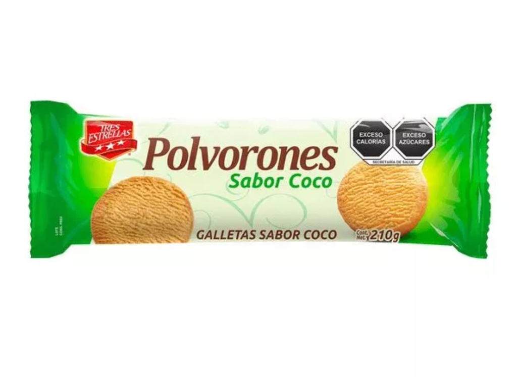 Galletas de Polvorón Sabor Coco (210g)