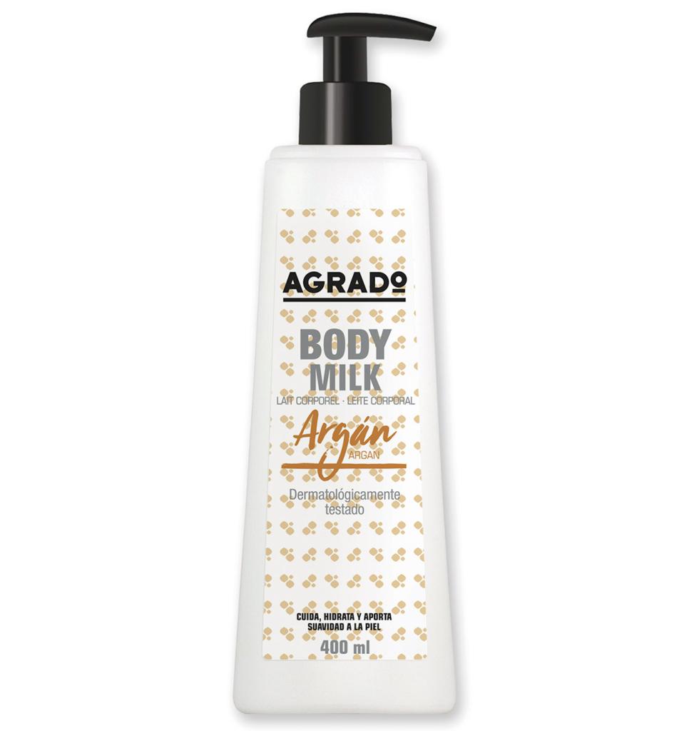 Crema corporal Body milk Argán 400 ml AGRADO