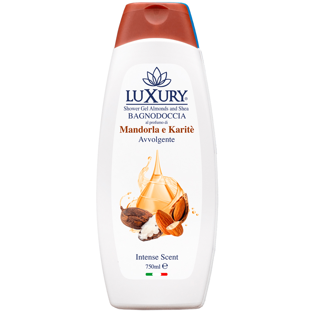 Gel de ducha 750 ml Almendra y karite LUXURY