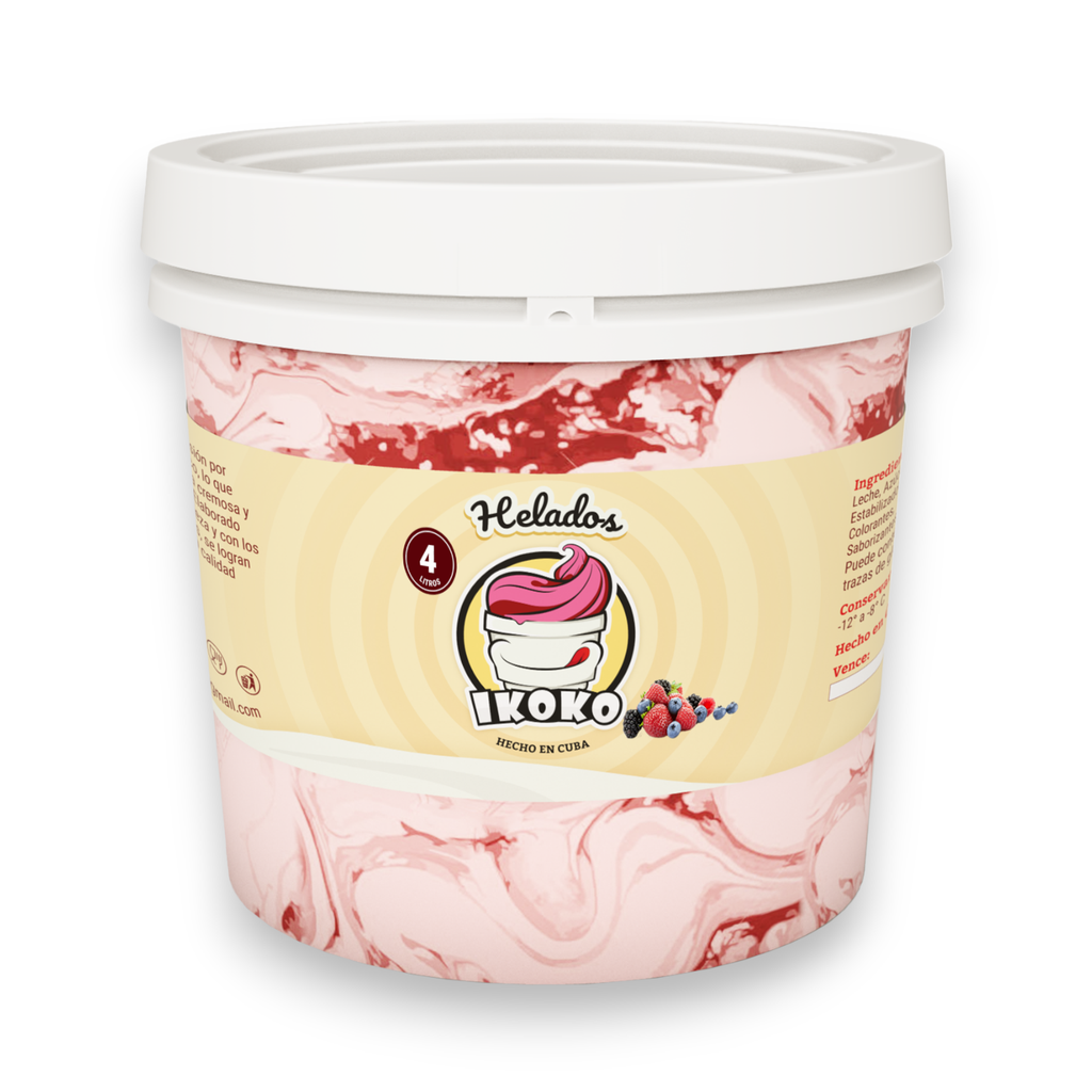 Helado de Frutos del Bosque (4 Lt) IKOKO