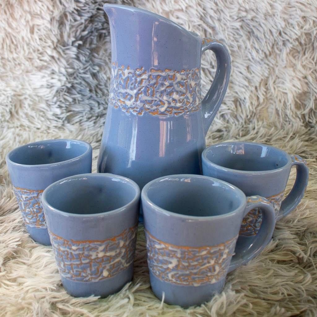 Set de Jarra con 4 Tazas