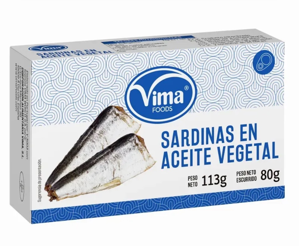 SARDINAS EN ACEITE VEGETAL 113 GR