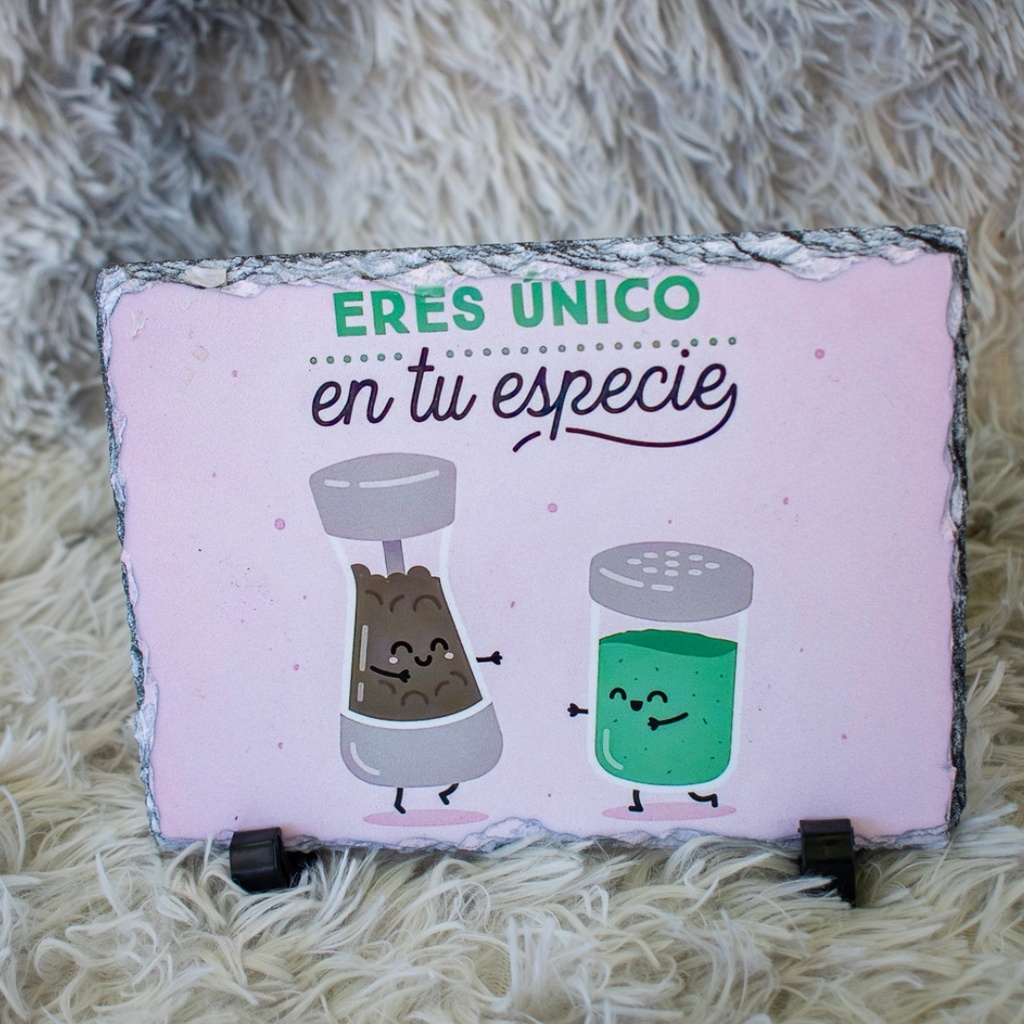 Foto Piedra Decorativa con Diseño Romántico - 13 cm