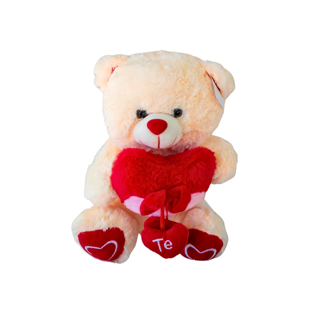 Peluche Corazón y Te Amo  20 cm aprox