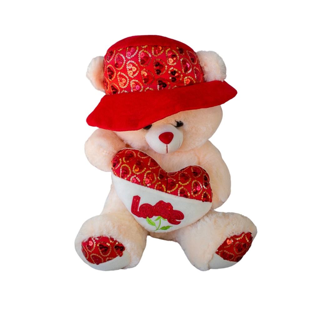 Peluche Oso con Pamela - (30 cm Aprox)