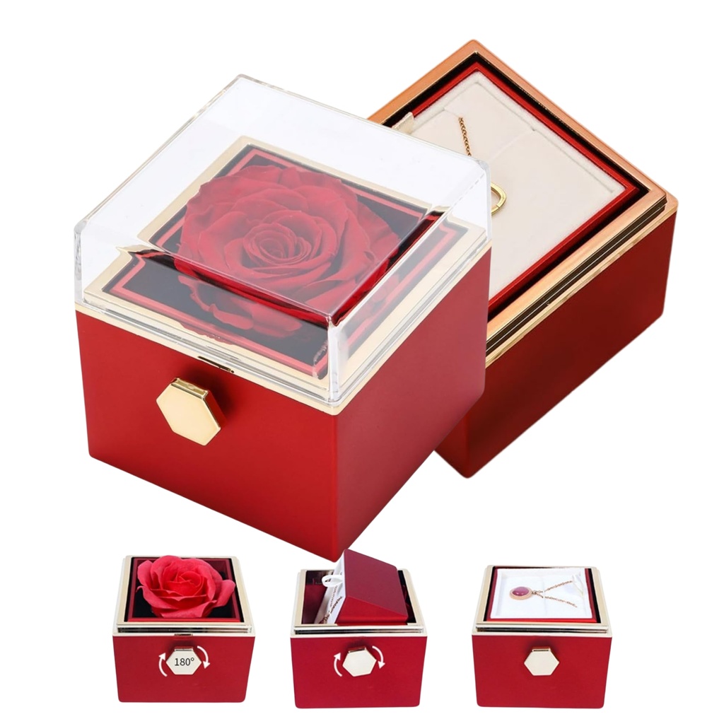 Caja Rosa Giratoria